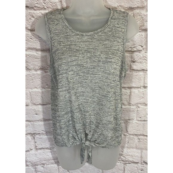 J.CREW Tops - J CREW Tie Front Tank Top Womens S Space Dyed Sleeveless Soft Stretch Modal 9546